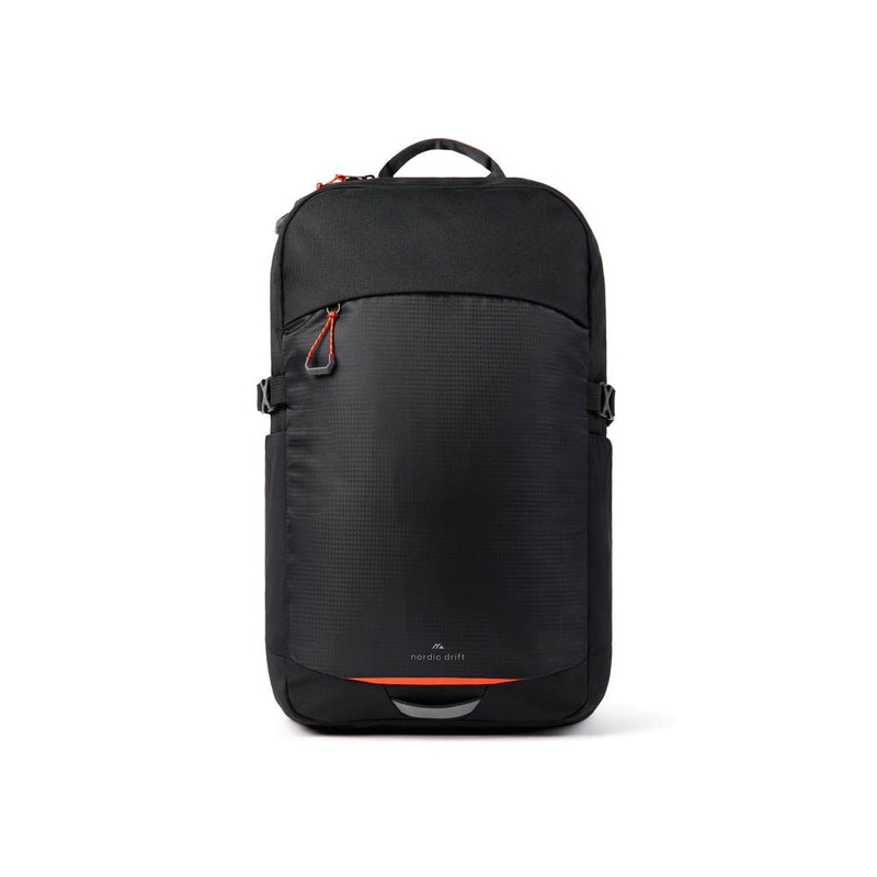 Load image into Gallery viewer, Nordic Drift Trail RCS daypack 16L - Custom Wood DesignsNordic Drift Drift Trail RCS 16L daypack with multiple compartments, black durable bags for travel and outdoor activitiesBags &amp; TravelND200.0201rPET,rPETblack
