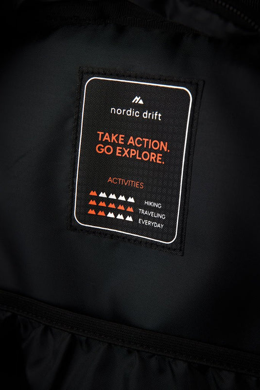 Nordic Drift Trail RCS daypack 16L - Custom Wood DesignsNordic Drift Drift Trail RCS 16L daypack with multiple compartments and adjustable straps, designed for outdoor travel and everyday use.Bags & TravelND200.0201rPET,rPETblack