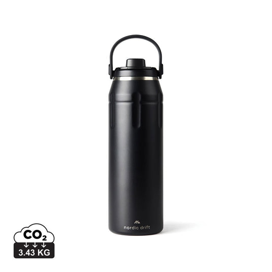 Nordic Drift Trail RCS Insulated sports bottle 940ml - Custom Wood DesignsNordic Drift Drift Trail RCS insulated sports bottle 940ml, black with a screw-top lid, designed for outdoor hydrationDrinkwareND310.0001Recycled Stainless steel,Polypropyleneblack