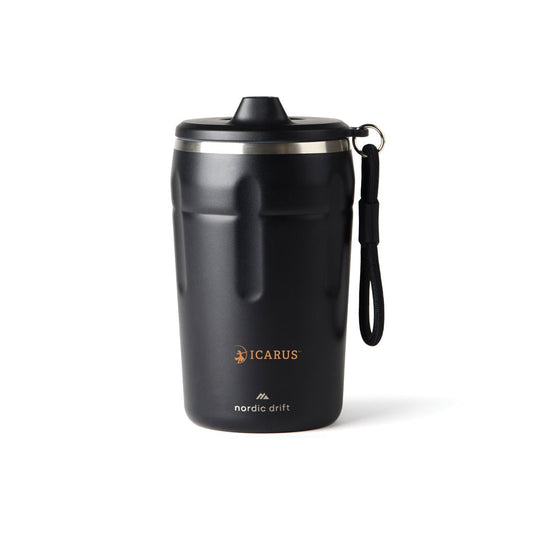 Nordic Drift Trail RCS Lockable And Leakproof Coffee Mug 350 - Custom Wood DesignsNordic Drift leakproof coffee mug with lockable lid, 350ml capacity, black drinkware for travel and daily useDrinkwareND310.0201Recycled Stainless steel,Polypropyleneblack