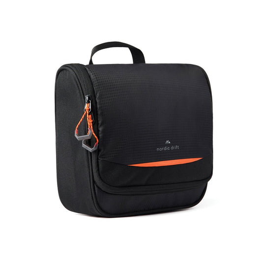 Nordic Drift Trail RCS toiletry bag 3L - Custom Wood DesignsNordic Drift Drift Trail RCS toiletry bag 3L, black travel bag with zipper compartments and compact design for toiletries.Bags & TravelND200.0301rPET,rPETblack