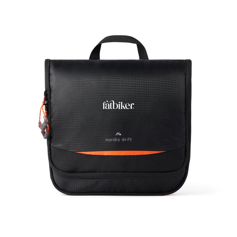 Load image into Gallery viewer, Nordic Drift Trail RCS toiletry bag 3L - Custom Wood DesignsNordic Drift Drift Trail RCS toiletry bag in black, 3L capacity, durable travel bag with multiple compartments for personal care essentials.Bags &amp; TravelND200.0301rPET,rPETblack
