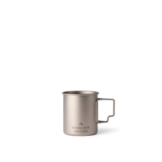 Nordic Drift Trail Ultra Light Titanium 450ml Cup - Custom Wood DesignsNordic Drift Ultra Light Titanium 450ml cup for drinkware, showing a sleek, lightweight titanium cup with a smooth finish.DrinkwareND340.0102Titaniumsilver