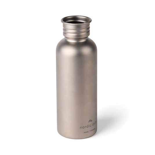 Nordic Drift Trail Ultra Light Titanium 600ml Water Bottle - Custom Wood DesignsNordic Drift Ultra Light Titanium 600ml water bottle, sleek drinkware with a matte finish and secure screw-top lid.DrinkwareND340.0002Titanium,Polypropylenesilver