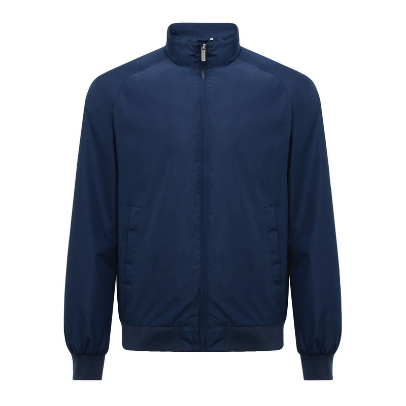 Load image into Gallery viewer, Iqoniq Odin recycled polyester urban jacket in navy with wood design, showcasing a stylish textile jacket for urban wear.
