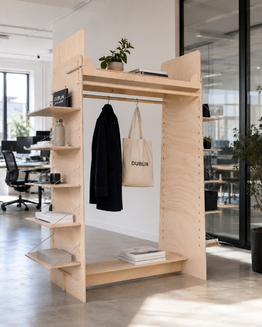Double Apparel Rack