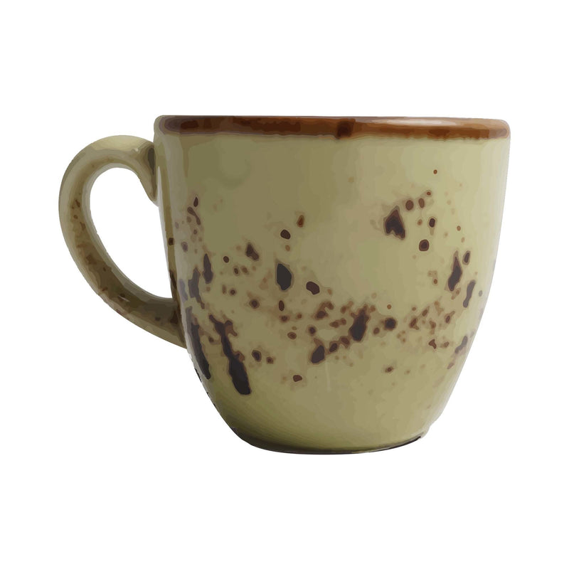 Load image into Gallery viewer, Olive espresso cup, 75ml - Custom Wood DesignsFine Dine olive-colored espresso cup with 75ml capacity, showcasing a stylish ceramic design for everyday coffee enjoyment.espresso cup778067

