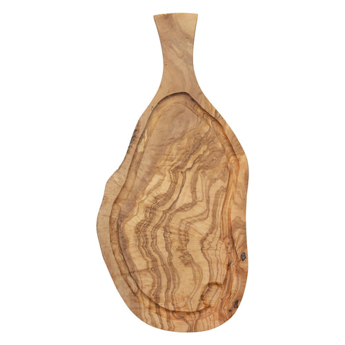 Olivewood board with handle 45x18cm pack of 25 Custom Wood Designs __label: Multibuy wood wooden olivewoodboardwithhandlecustomwooddesignsbrandinghospitality