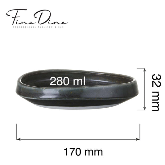 Onyx gourmet plate, 170mm - Custom Wood DesignsOnyx gourmet plate by Fine Dine, 170mm ceramic plate with a sleek black finish, perfect for elegant dining presentation.gourmet plate778760
