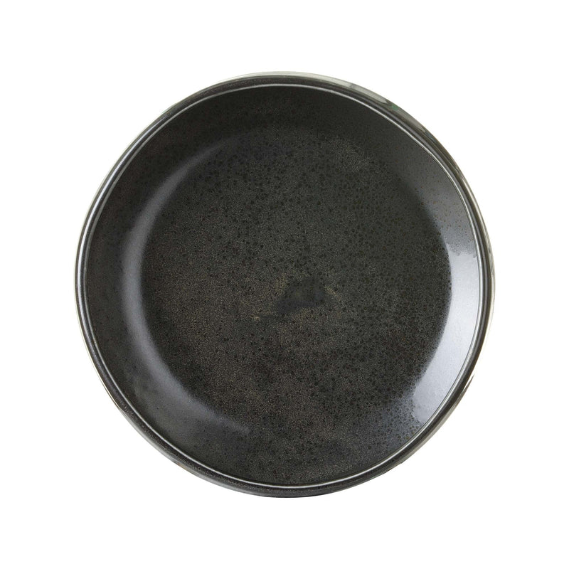 Load image into Gallery viewer, Onyx gourmet plate, 240mm - Custom Wood DesignsOnyx gourmet plate by Fine Dine, 240mm, elegant ceramic plate with a sleek black finish and detailed design for sophisticated dining.gourmet plate778784
