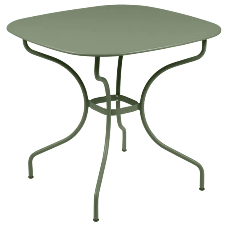 Load image into Gallery viewer, Fermob OPÉRA+ Carronde outdoor metal table, 82x82 cm, with cactus design, suitable for patio or garden outdoor space
