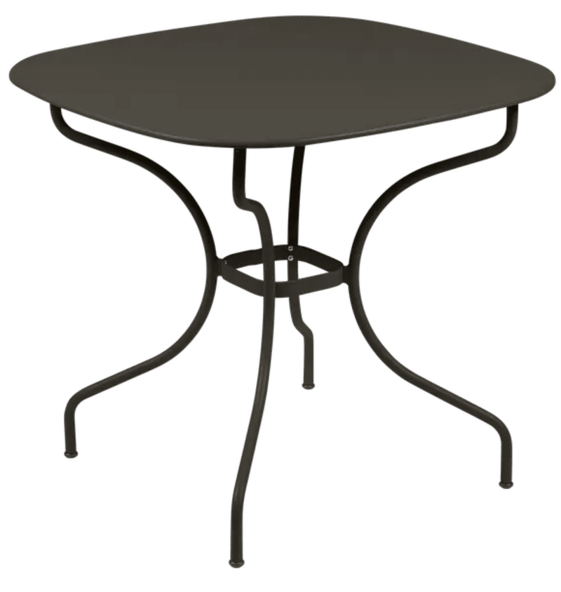 Load image into Gallery viewer, Fermob OPÉRA+ Carronde outdoor metal table with 82 x 82 cm round tabletop, suitable for patio or garden dining.
