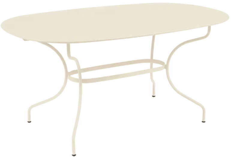 Load image into Gallery viewer, Fermob OPÉRA+ oval metal outdoor table, 160x90 cm, six-seater with a modern design, suitable for patio or garden use
