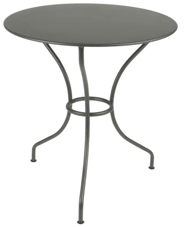 Load image into Gallery viewer, Fermob OPÉRA+ outdoor metal table with a 67 cm diameter, suitable for patio or restaurant outdoor seating.

