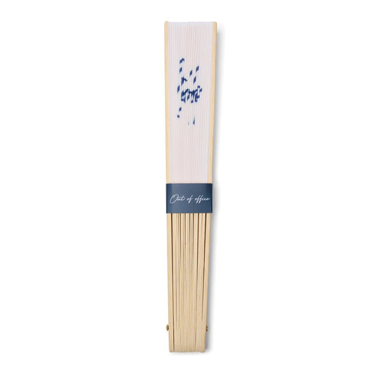 Out of office hand fan - Custom Wood DesignsVinga outdoor hand fan with "Out of Office" design, featuring a lightweight wooden handle and vibrant printed fabric.OutdoorV4532603FSC® bamboowhite