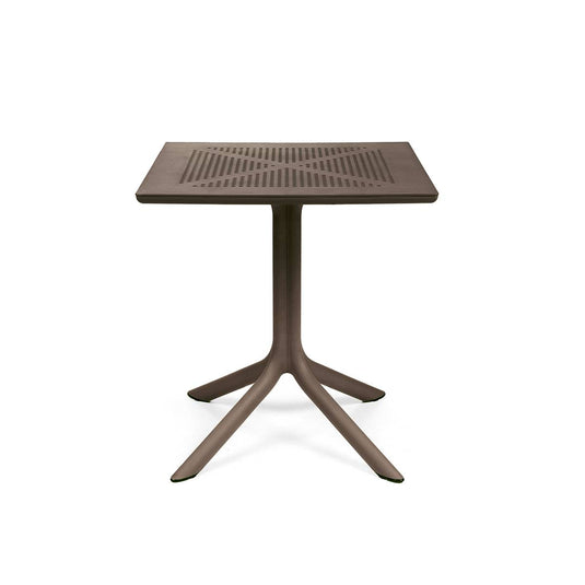 Nardi Clip 70 Outdoor Table TABACCO outdoor furniture Custom Wood Designs Outdoor outdoor-furniture-bianco-nardi-clip-70-outdoor-table-53613105840471