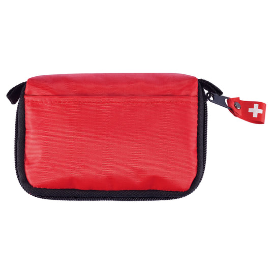 XD Collection car first aid set in a portable pouch, includes essential medical supplies for safety on the go.