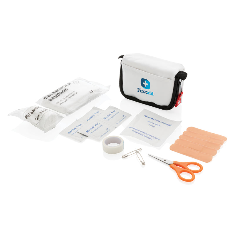 Load image into Gallery viewer, XD Collection car and safety first aid set in compact pouch with bandages and medical supplies for emergencies.
