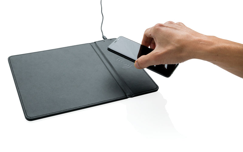 Load image into Gallery viewer, Mousepad with 5W wireless charging - Custom Wood Designs
