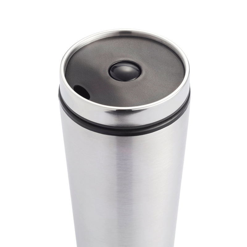 Load image into Gallery viewer, Leak proof tumbler from XD Collection, durable drinkware with secure lid, ideal for hot and cold beverages.
