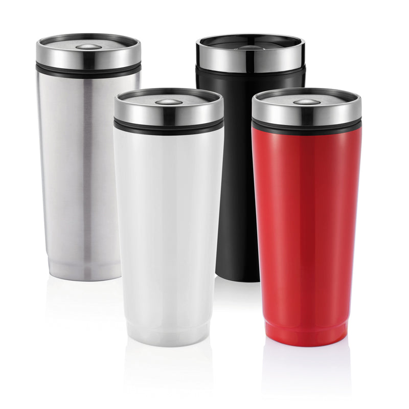Load image into Gallery viewer, Leak-proof XD Collection tumbler in sleek drinkware design with a spill-resistant lid and modern finish.
