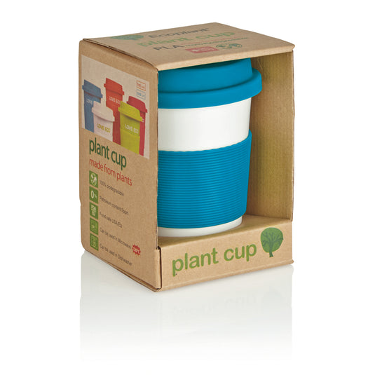 White PLA coffee cup from XD Collection drinkware line, featuring a smooth surface and ergonomic design for hot beverages.
