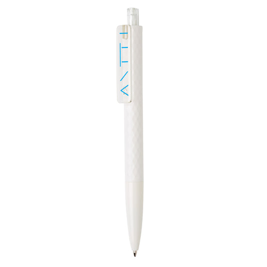 XD Collection X3 pen, a sleek writing instrument with a shiny metal barrel and clip, designed for smooth writing and durability.