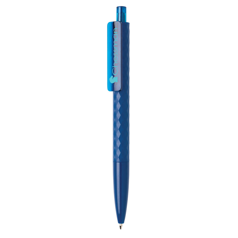 Load image into Gallery viewer, XD Collection X3 pen, a sleek black writing instrument with silver accents, showing a close-up of the pen's tip and barrel.
