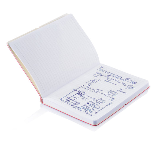Deluxe softcover A5 notebook from XD Collection, featuring a sleek design and smooth pages, ideal for note-taking and journaling.