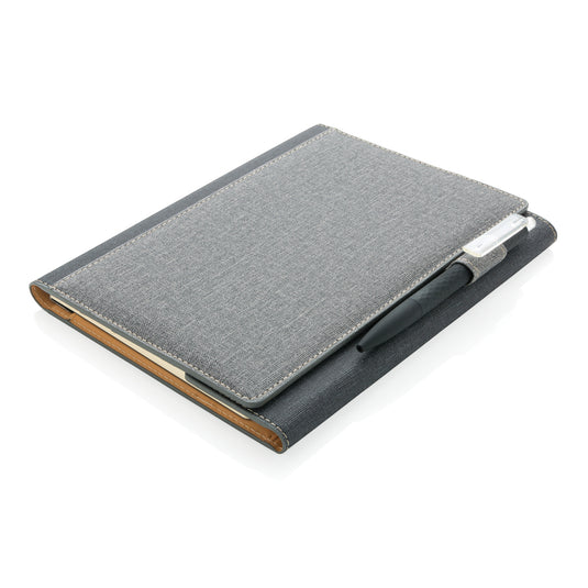 A5 Deluxe design notebook cover from XD Collection, featuring elegant pattern and high-quality material for stylish note-taking.