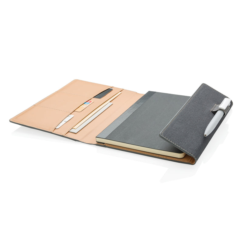 Load image into Gallery viewer, A5 Deluxe design notebook cover from XD Collection, featuring elegant craftsmanship and stylish detailing for portfolios and notebooks.
