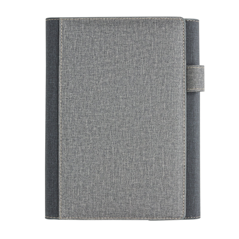 Load image into Gallery viewer, A5 Deluxe design notebook cover from XD Collection showing a stylish, textured leather cover with a sleek finish.
