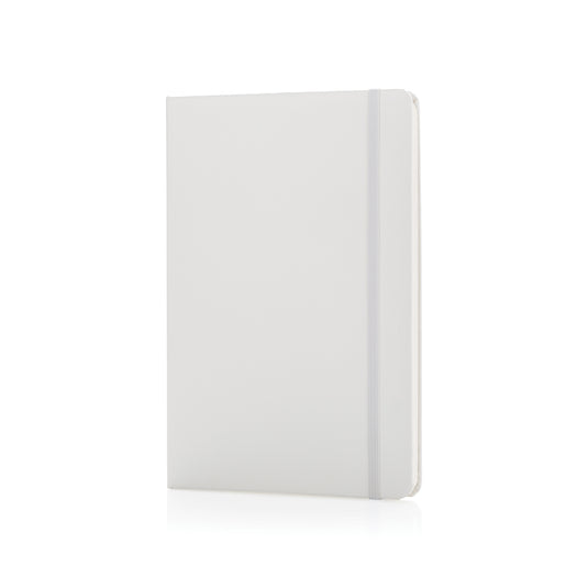 A5 hardcover notebook from XD Collection with a classic design, featuring a textured cover and lined paper pages.