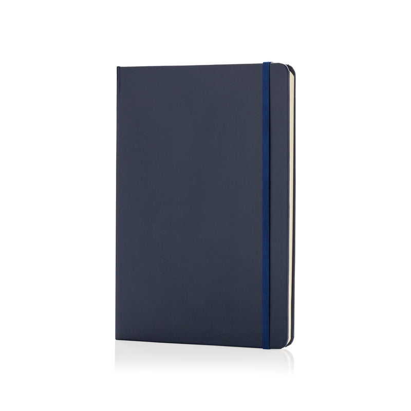 Load image into Gallery viewer, A5 hardcover notebook from XD Collection with a classic design, showing the front cover and spine in a sleek, professional style.
