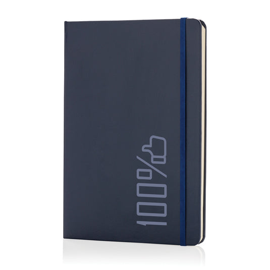 A classic hardcover A5 notebook from XD Collection with a sleek black cover and elastic band closure.
