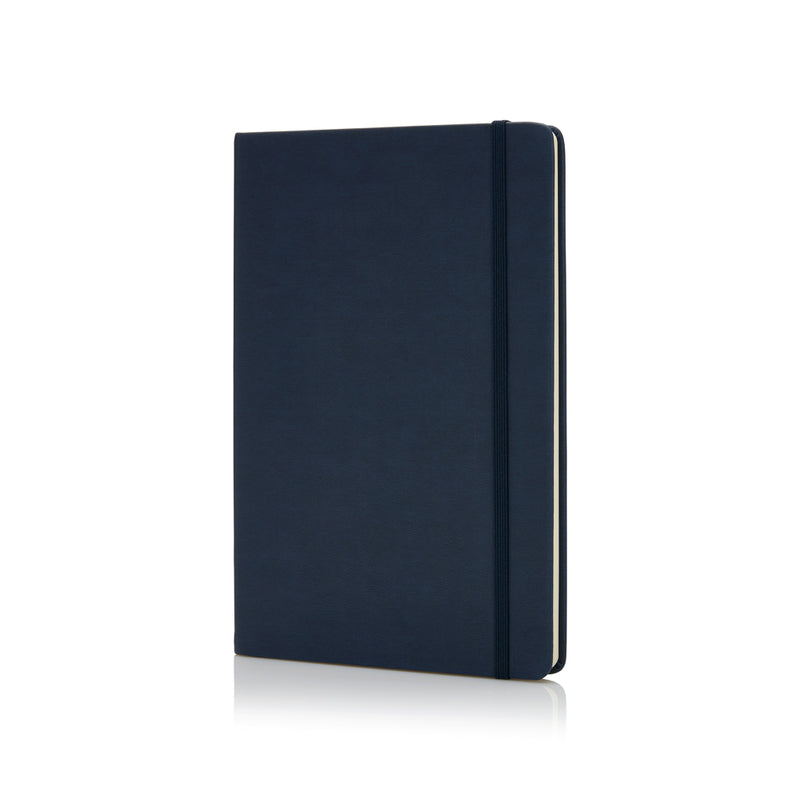Load image into Gallery viewer, Deluxe hardcover PU A5 notebook from XD Collection, showing the black textured cover and closed design.
