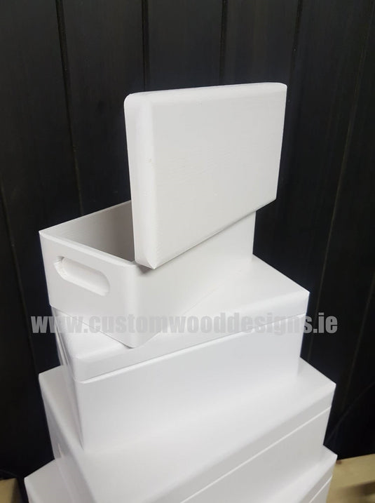 Wooden Boxes Hinged Lid - Various Sizes Painted Boxes Custom Wood Designs bedroom deco box box with lid white box wood wooden painted-boxes-21-cm-x-12-cm-x-9-5-cm-wooden-boxes-hinged-lid-various-sizes-53611580358999