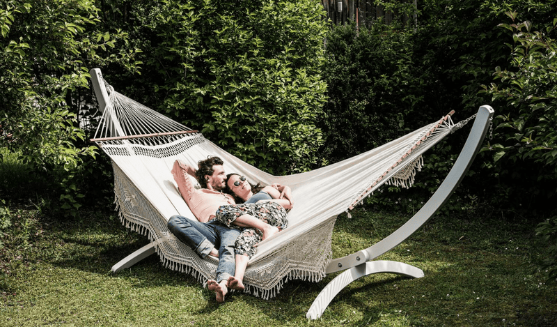 Load image into Gallery viewer, Palacio Natura XXL Rod Hammock up to 3 people - Custom Wood DesignsPalacio Natura XXL Rod Hammock up to 3 peopleHammock Boho24575176586487No Frame
