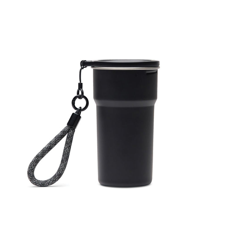 Load image into Gallery viewer, Parks RCS SS cup, 4 pcs, 250 ML - Custom Wood DesignsSet of four Vinga Parks RCS SS cups, 250 ML drinkware with stainless steel finish, arranged on a surface.DrinkwareV4320701Recycled Stainless steel,Polypropyleneblack
