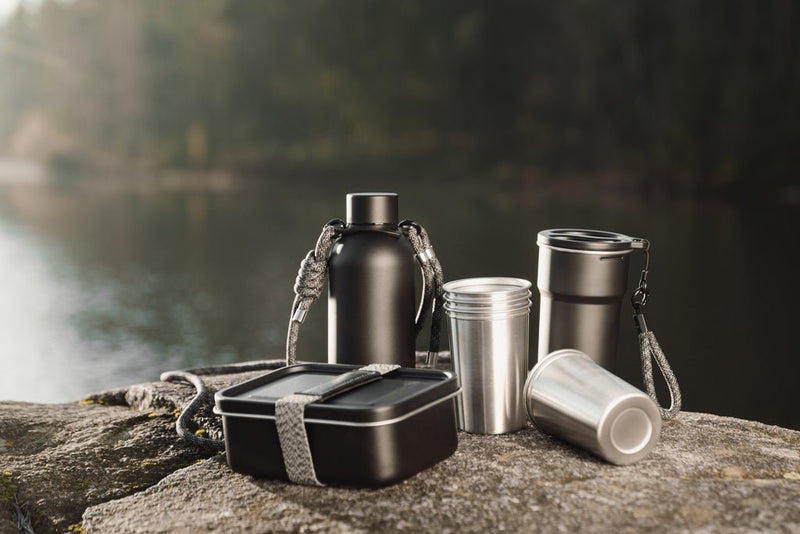 Load image into Gallery viewer, Parks RCS SS lunch box - Custom Wood DesignsVinga Parks RCS SS lunch box for home and living, featuring a sleek stainless steel design with secure lid and compact size.Home &amp; LivingV2691101Recycled Stainless steel,Polyesterblack

