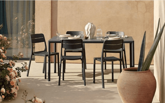Piave 80 Contract Table - Custom Wood DesignsNardi Piave 70 outdoor contract table by Custom Wood Designs, Antracite finish, 140x80 cm, ideal for restaurant outdoor furniture.Piave Table Nardi Outdoor24575214696375Tabacco
