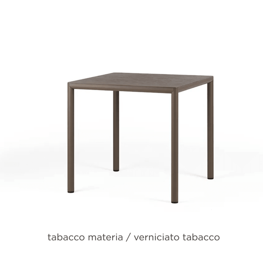 Piave 80 Contract Table - Custom Wood DesignsNardi Piave 80 outdoor contract table with tobacco-colored tabletop and sturdy legs, designed for outdoor use.Piave Table Nardi Outdoor24575214696375Tabacco