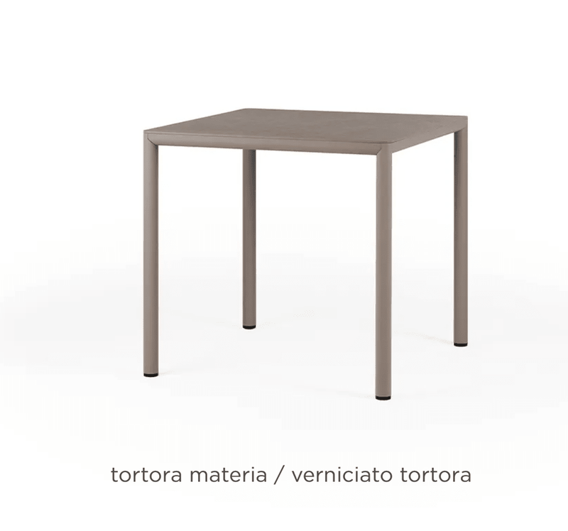 Load image into Gallery viewer, Piave 80 Contract Table - Custom Wood DesignsNardi Piave 80 outdoor contract table with a sleek white surface and sturdy legs, ideal for outdoor seating areas.Piave Table Nardi Outdoor24575214563607Tortora
