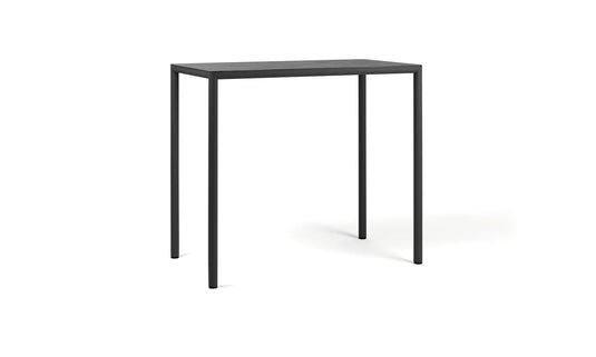 Nardi Piave 120x70 High outdoor bar table – Antracite, white background