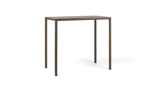 Nardi Piave 120x70 High outdoor bar table – Tabacco