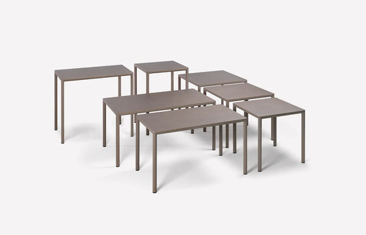 Nardi Piave 120x70 High outdoor bar table – Piave family lifestyle 2