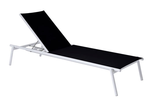 Pilotis V. Batyline® Sunlounger - Custom Wood DesignsFermob Pilotis V. Batyline® black sunlounger with a sleek design, perfect for poolside lounging and outdoor relaxation.Sunlounger24575195733143Black