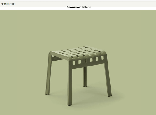 Poggio Outdoor Stool & Footrest - Custom Wood DesignsNardi Poggio outdoor stool and footrest with wooden slats, designed for patio furniture and outdoor seating.Stool Footrest Nardi Outdoor24575202530007Agave