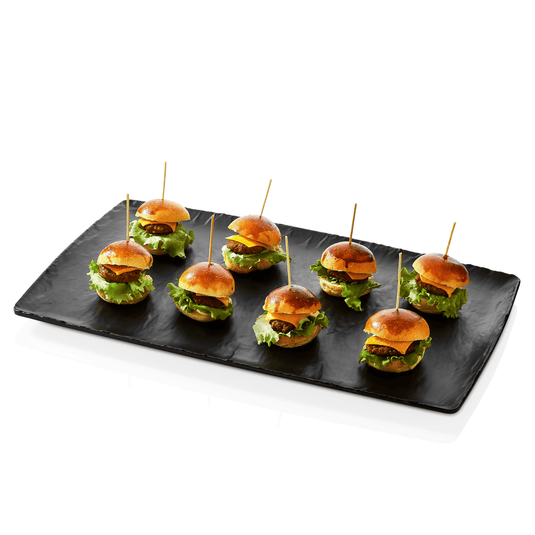 Polaris Platter black GN 1/2 265x325 mm - Custom Wood DesignsBlack Polaris Platter GN 1/2 serving platter by Fine Dine, measuring 265x325 mm, ideal for elegant food presentation.serving platter562369