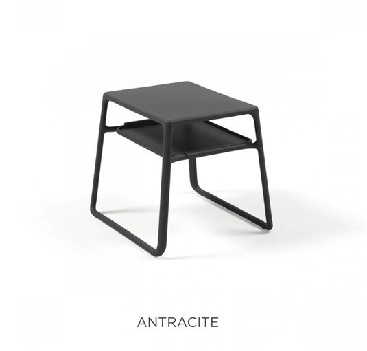 Pop Side Table with Tray - Custom Wood DesignsNardi Pop Side Table with tray, small outdoor table in an anthracite finish, suitable for outdoor use and hotel settingsOutdoor Table Nardi24575213378103Antracite